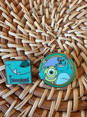 Disney Monsters, Inc. Teal & Aqua Enamel Pin Set